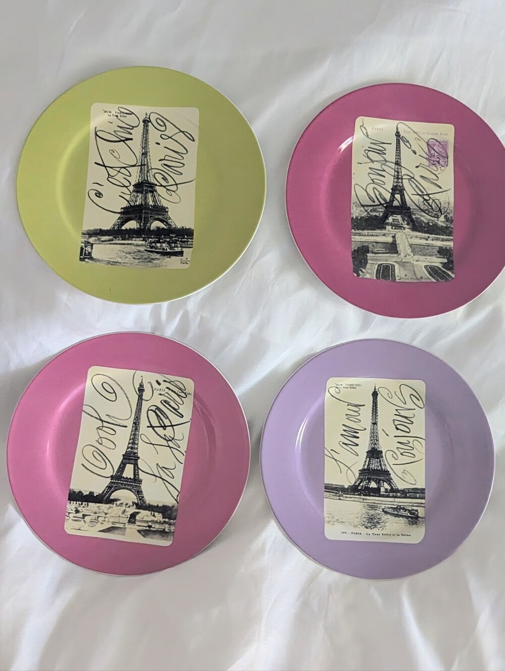 Rosanna Eiffel Tower Salad Dessert Plates